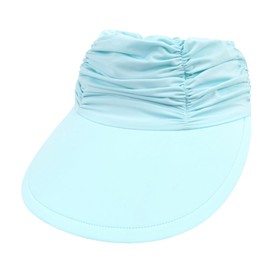 Koreshion Women's Sun Visor Hat Wide Brim Summer UPF 50+ UV Protection Visor Hat Adjustable Beach Golf Sport Visor Cap Light Blue