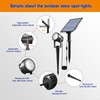 APONUO Solar Spot Lights Outdoor 4-in-1 Solar Landscape Lights Dusk