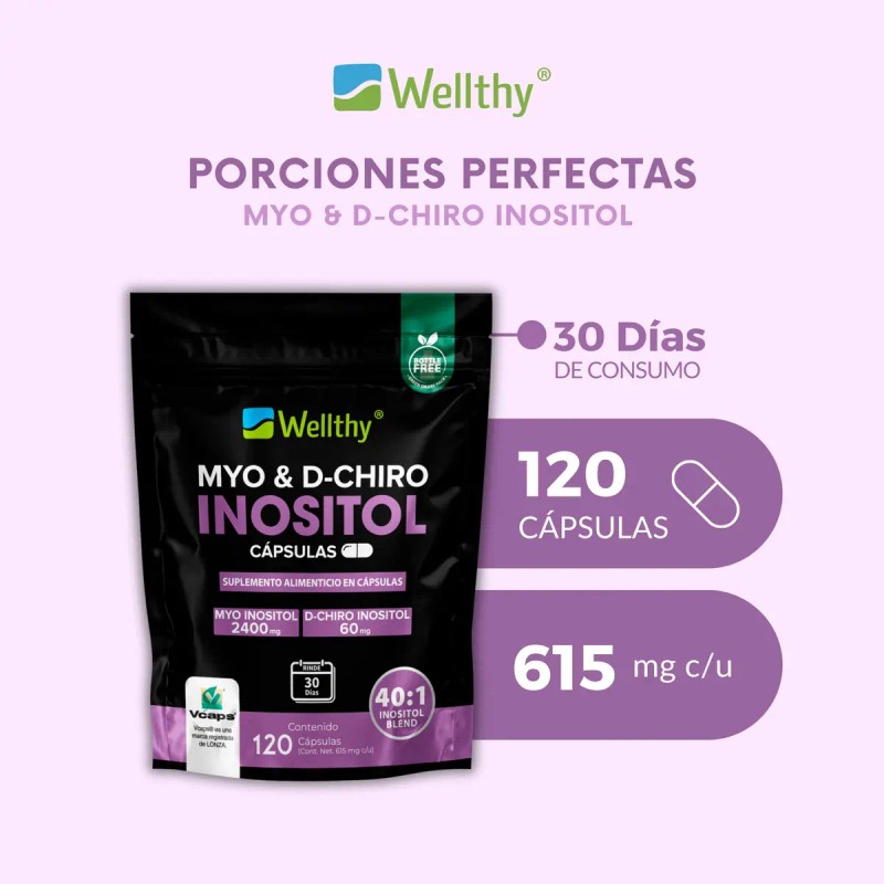 Myo Inositol Dchiro 120 Cápsulas Lwellthy Sabor