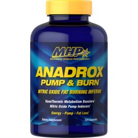 Pre Entreno Mhp Anadrox 224 Cápsulas Termogénico