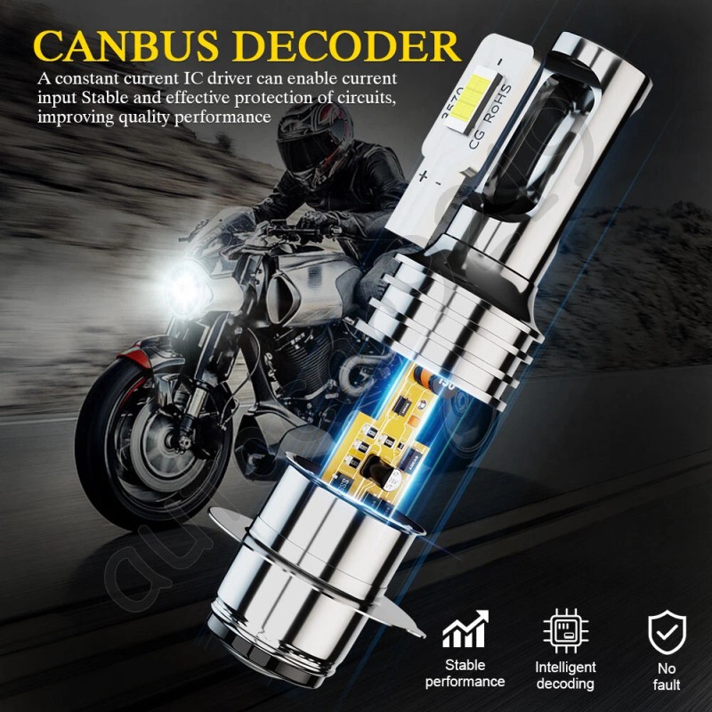CHUSYYRAY High Power HID LED Headlight H6 Bulb for Yamaha