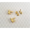 Handley Dollhouse Miniature Wall Hooks Set of 4 Metal 1:12
