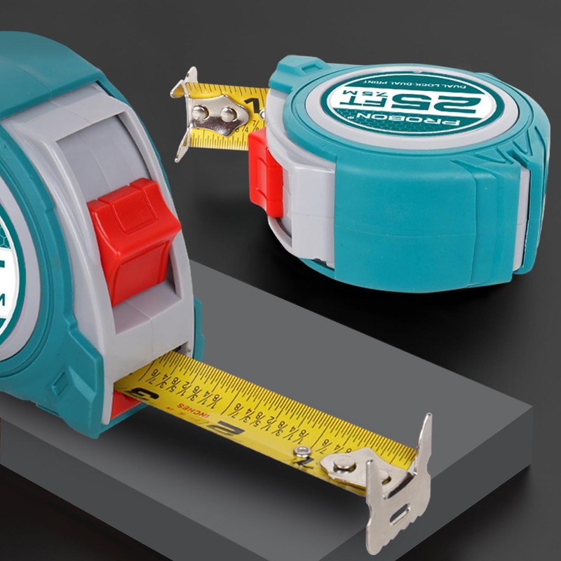 PROBON 25FT Tape Measure (2 Pack) - Dual Lock Double