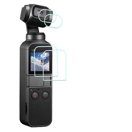 Lens Screen Protector Appliable for DJI Osmo Pocket 2 / Pocket 1 Camera(accessories),0.3mm High Definition 9H Hardness Anti-Scrach Anti-Fingerprint Anti-Dust[2+2 Pack]
