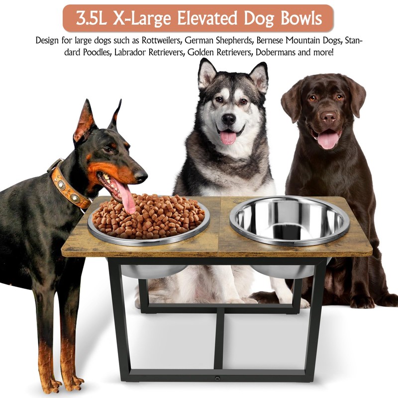 Elevated Dog Bowls for Large Dogs, Raised Dog Bowl Stand