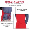 Utopia Kitchen 10 Pack Bib Apron, Unisex Adjustable Aprons with
