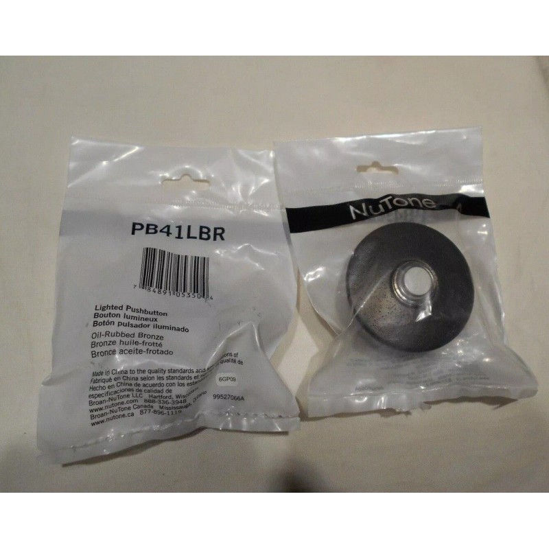 Nutone NUTONE PB41LBR , Pushbutton Oil Rubbed Bronze Doorbell Button