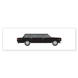 CafePress Limousine Car Transportation Bumper Sticker Sticker (Bumper 50 pk)