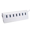 USB 3.0 Splitter Aluminum Alloy Hub 7-in-1 Docking Station for