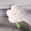 Ceramic Soap Holder for Shower, Self-Draining Soap Dish for Bathroom,