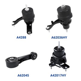 keuyyap 4Pcs Engine Motor Mount Compatible with Toyota Sienna V6 3.5L AWD 2011-2014 Transmission Mount Set, Replace A4288 A42017HY A62045 A62036HY, Black, CA-EM0530