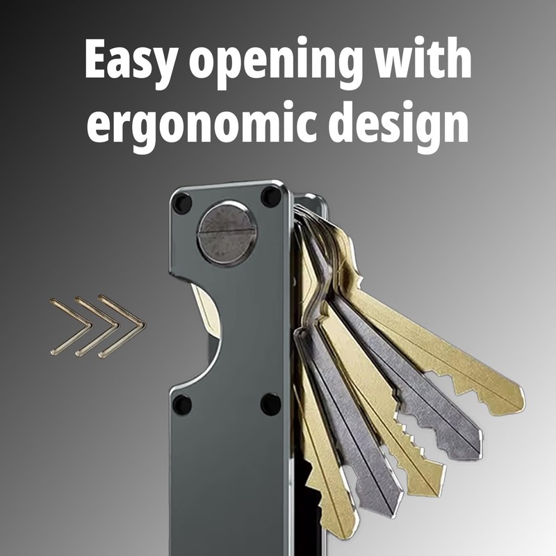 Iron Edge Key Organiser - Portable Keychain, Minimalist Heavy Duty
