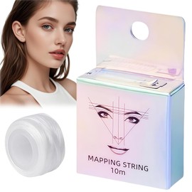10m White Eyebrow Mapping String,W/hite Pre-Inked E/yebrow M/apping String,Brow Map/ping String,Pre-I/nked Brow Marker Thread,Coloured Inked Mapping String,White Ey/ebrow Mapping Pencil