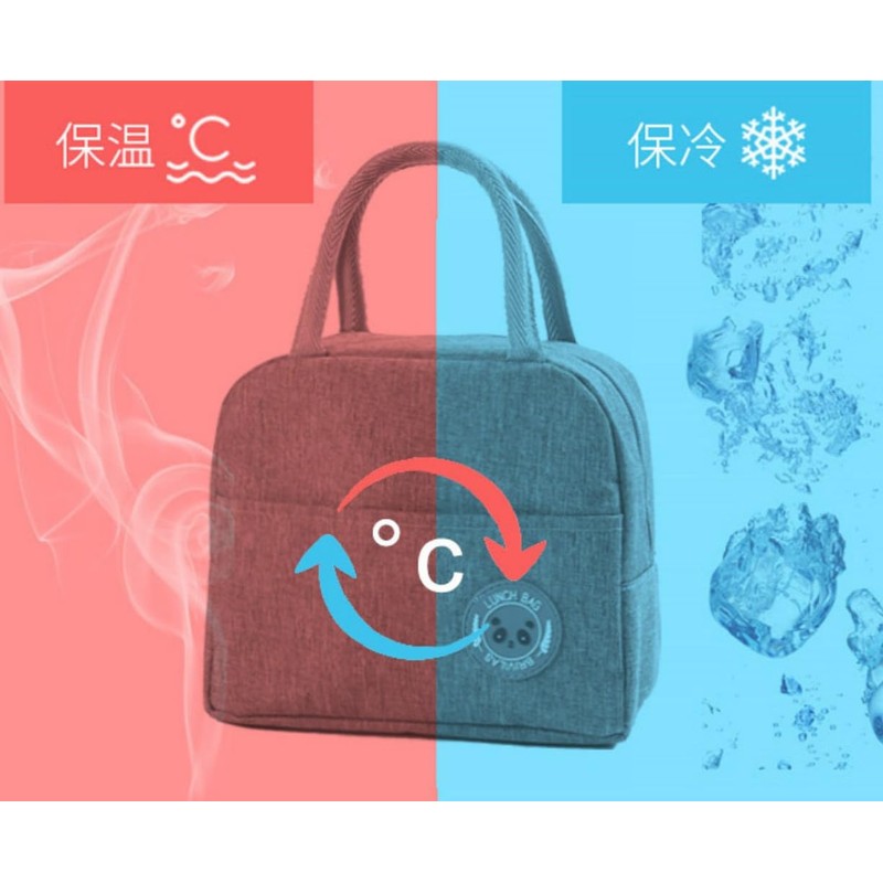 CHUANGOUONLY Pack of 2 Portable Lunch Boxes, Lunch Box Bag,