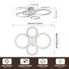 Modern Led Ceiling Light, 4 Rings Dimmable Lighting Fixture with