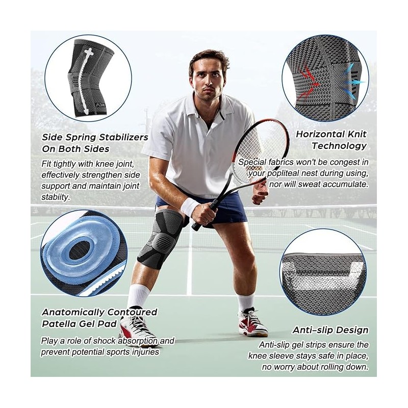 NEENCA Knee Brace, Compressed Knee Support for Men Women with
