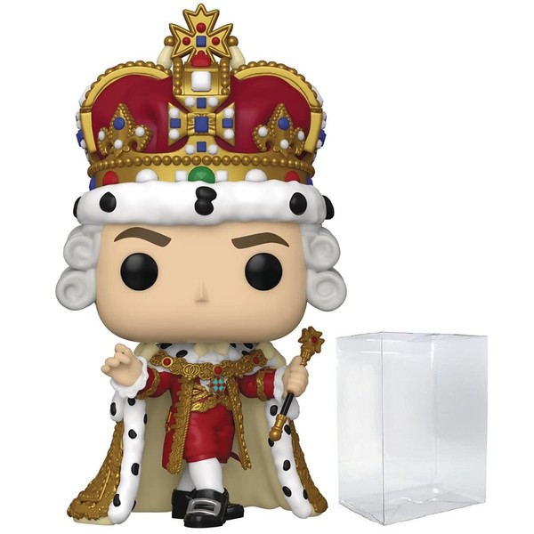 POP Broadway: Hamilton - King George Funko Vinyl Figure (Bundled with Compatible Box Protector Case), Multicolor, 3.75 inches