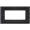 Knightsbridge 4G Modular Faceplate - Matt Black