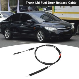 Trunk Lid Fuel Door Release Cable Trunk Door & Fuel Lid Latch Lock Release Cable - Compatible for Honda Civic 1.8L L4 - Gas 2006-2011 - Replace Part 74880SNAA01