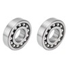 2Pcs Self Aligning Ball Bearing 2 Row Radial Rustproof Low