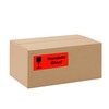 593101 Caution Glass Labels 90 x 35 mm Red Pack