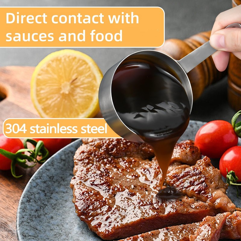 BangBoom 6 PCS 304 Stainless Steel Dipping Sauce Cups with