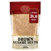Spicy World Natural Brown Sesame Seeds 3 LB (48oz) -