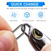60 Pcs Fishing Snap Swivels,High Strength Fishing Clips Swivel Change