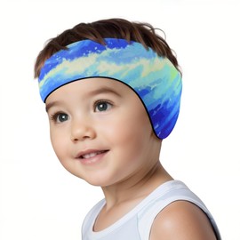 HeySplash Swimming Headband Children, Ear Protection Swimming Children Neoprene Headband with High Elasticity, Velcro Fastening, Swimming Headbands Children Waterproof Swimming Bathing, S, Blue