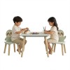 Modern Kids Table Chair Set 2 Sloth Chairs MDF Toddler