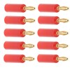 10PCS Banana Plugs 4mm Audio Jack Connector Solderless Six Blade