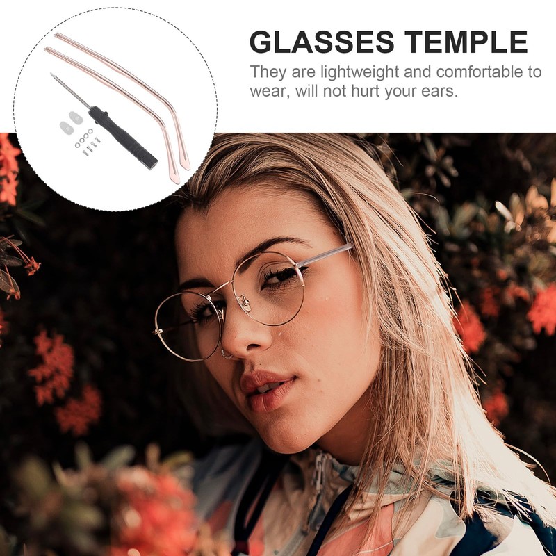 iplusmile Glasses Replacement Temples with Screws Glasses Replacement Arm 1