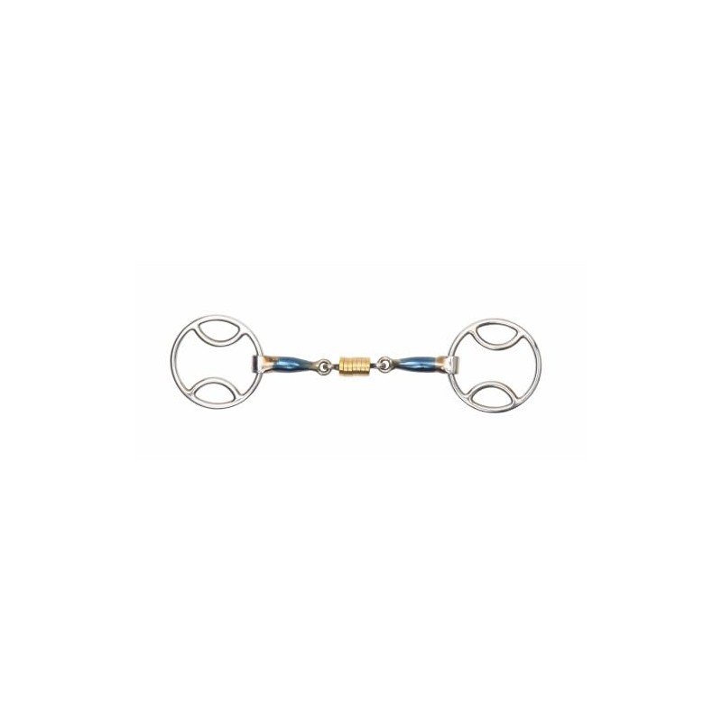 BLUE ALLOY BEVEL WITH ROLLER LINK Stainless Steel Blue Sweet