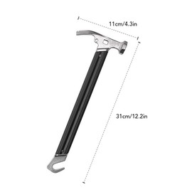 Outdoor Camping Tent Stake Peg Hammer Nail Remover for Gardening Hiking Backpacking Mountaineering