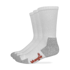 Wrangler Riggs Mens Cotton Crew Work Boot Socks 3 Pair Pack