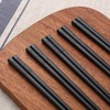 10 Pairs Fiberglass Chopsticks, Reusable Alloy Chop Sticks Non-slip Chopsticks,