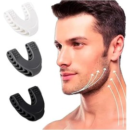 Powerful Jawline Exerciser for Men & Women, 3 Resistance Jaw Trainer, Silicone Facial Exerciser for Beginner Intermediate Advanced, Easy to Use Skincare Comfort - Color: 1 Pack Blue (Style 2)