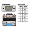 cablecc DB9P Male to Female D-Sub RS232 9Pin 90 Degree