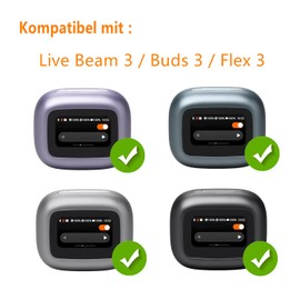 Frgnie Pack of 6 Screen Protectors Compatible with JBL Live Beam 3, Flex 3 Screen Film, for Buds 3 Headphones Display, HD Bubble-Free Screen Protector