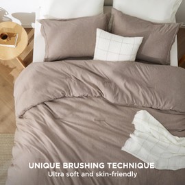 Bedsure Queen Comforter Set - Khaki Soft Bedding for All Seasons, Cationic Dyed Bed Set, 3 Pieces, 1 Queen Size Comforter (90"x90") and 2 Pillow Shams (20"x26"+2")