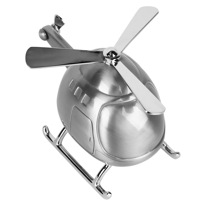 Helicopter Coin Bank Decorative Metal Money Saving Bank Coin Jar