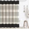 WOUVMA Black Boho Shower Curtains for Bathroom with Tassels Farmhouse