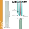 5-Pack 26 Inch Myard Glass Balusters with Laminated & Tempered