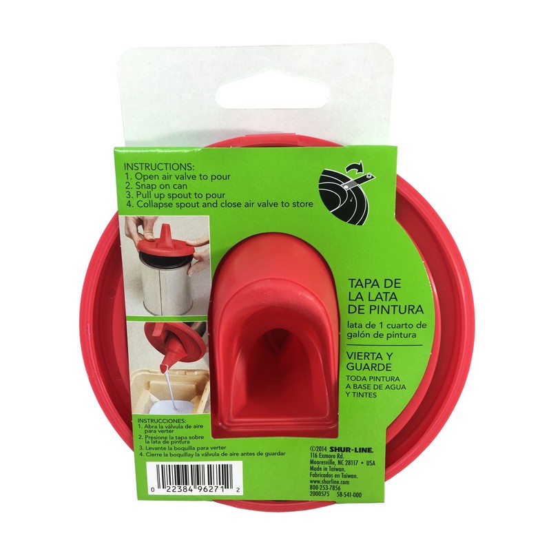 Shur-Line 2000576 Quart Store and Pour Paint Can Lid