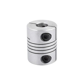 Xnrtop 8mm to 8mm Shaft Coupling 25mm Length 20mm Diameter Stepper Motor Coupler Aluminum Alloy Joint Connector for 3D Printer CNC Machine DIY Encoder (Pack of 2