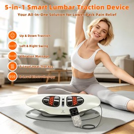 Zenopax Electric Lumbar Traction Device,5 In1 Smart Back Decompression