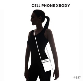 CHALA Crossbody Cell Phone Purse | Women's Multi-Color Wristlet Handbags with Adjustable Strap (Black_ Red Mushroom)