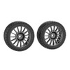 CROBOLL XTS-033 Wheel hub& Tire Set (Black) for 1:10 Rally