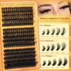 Fluffy Lash Clusters with Spikes 200D+260D+300D Cluster Eyelash Extensions Thick