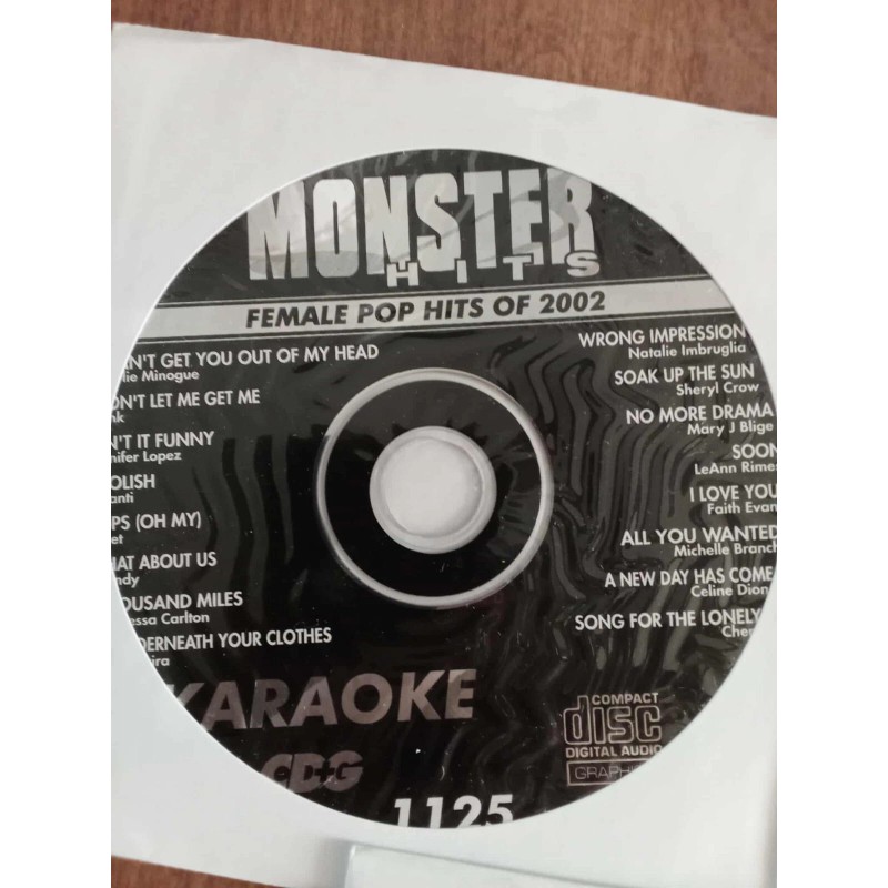 Monster Hits Karaoke CDG 3 Discs Female Pop